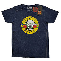 Guns N Roses t-shirt, Classic Logo Snow Washed Blue, men´s
