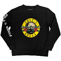 Guns N Roses mikina, Sweatshirt Classic Logo Sleeve Print Black, men´s