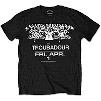Guns N Roses t-shirt, Troubadour Flyer, men´s