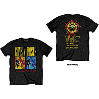 Guns N Roses t-shirt, Use Your Illusion World Tour BP Black, men´s
