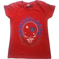 Grateful Dead t-shirt, Space Your Face & Logo Girly Red, ladies