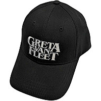 Greta Van Fleet snapback, White Logo Black