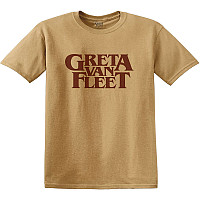 Greta Van Fleet t-shirt, Logo Gold, men´s