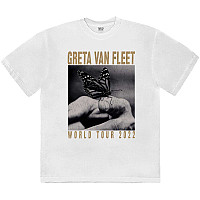 Greta Van Fleet t-shirt, World Tour Butterfly White, men´s