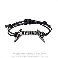 Metallica bracelet s posuvníkem do max 25 cm, 3D Classic Logo 25x52x10 mm 8 g