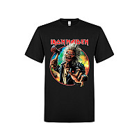 Iron Maiden t-shirt, Axe Eddie Red White Circle BP Black, men´s