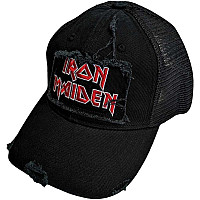 Iron Maiden snapback, Scuffed Logo Mesh Black