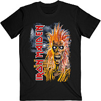 Iron Maiden t-shirt, First Album Track list V.3. BP Black, men´s