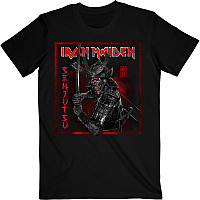 Iron Maiden t-shirt, Senjutsu Cover Distressed Red Black, men´s