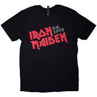 Iron Maiden t-shirt, Est. 1975 Slanted Logo Black, men´s