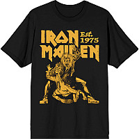 Iron Maiden t-shirt, Est. 1975 Claw Yellow Graphic Black, men´s