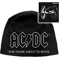 AC/DC winter bavlněný beanie cap, For Those About To Rock with BP