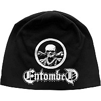 Entombed winter bavlněný beanie cap, Skull Logo JD Print Black, unisex