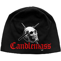 Candlemass winter beanie cap elastický, Skull & Logo Black