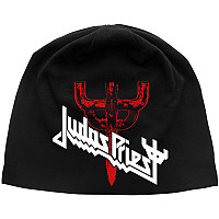 Judas Priest winter bavlněný beanie cap, Logo & Fork Black