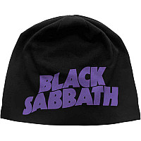 Black Sabbath winter beanie cap CO, Purple Logo JD Print Black, unisex