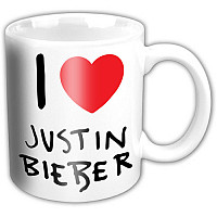 Justin Bieber ceramics mug 320ml, I Love JB