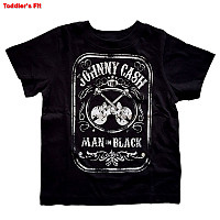 Johnny Cash t-shirt, Man In Black Tee Black, kids