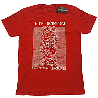 Joy Division t-shirt, Unknown Pleasures White On Red, men´s