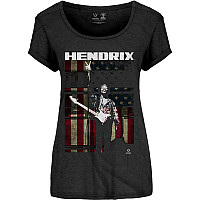 Jimi Hendrix t-shirt, Peace Flag, ladies