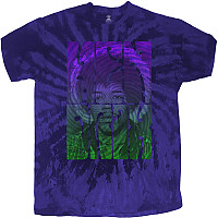 Jimi Hendrix t-shirt, Swirly Text Dip-Dye Blue, men´s