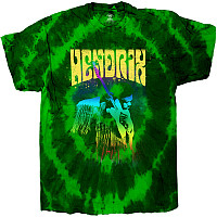 Jimi Hendrix t-shirt, Hear The Vibe Dip-Dye Green, men´s