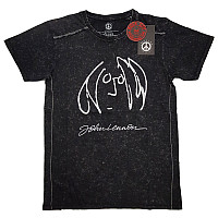 John Lennon t-shirt, Self Portrait Snow Washed Black, men´s