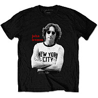 John Lennon t-shirt, New York City B&W Black, men´s