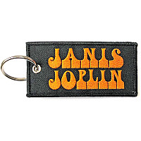 Janis Joplin keychain, Logo Double Sided Patch