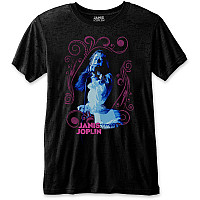 Janis Joplin t-shirt, Floral Frame Black, men´s