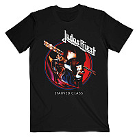 Judas Priest t-shirt, Stained Class Album Circle Black, men´s