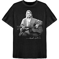 Nirvana t-shirt, Kurt Cobain Guitar Live Photo, men´s