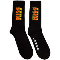 KISS ponožky, Classic Logo Black, unisex - velikost 4 až 7 (36 až 40 EU)