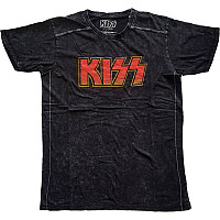 KISS t-shirt, Classic Logo Snow Washed Black, men´s