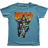 KISS t-shirt, Neon Band Blue, men´s