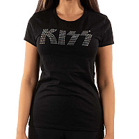 KISS t-shirt, Logo Diamante Girly, ladies