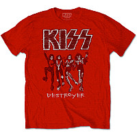 KISS t-shirt, Destroyer Sketch Red, men´s