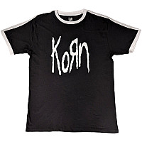 Korn t-shirt, Logo Ringer Black, men´s