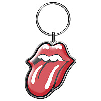 Rolling Stones kovová keychain 38 x 43 mm, Tongue Die-Cast Relief