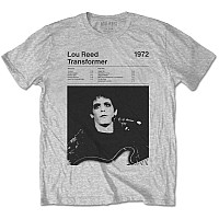 Lou Reed t-shirt, Transformer Track List Grey, men´s