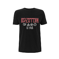 Led Zeppelin t-shirt, Symbols Est. 68 Black, men´s