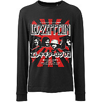 Led Zeppelin t-shirt long rukáv, Japanese Burst Black, men´s