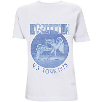 Led Zeppelin t-shirt, Tour 75´ Blue Wash White, men´s