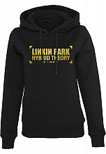 Linkin Park mikina, Anniversary Logo Hoody Black, ladies
