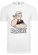 Pepek námořník t-shirt, Logo And Pose White, men´s