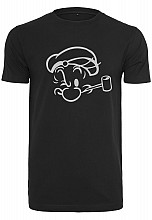 Pepek námořník t-shirt, Face Sketch Black, men´s