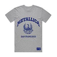 Metallica t-shirt, College Crest Grey, men´s