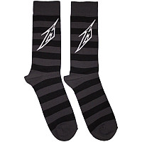 Metallica ponožky, Lightning M Charcoal Grey, unisex - velikost 6 až 11 (39 až 45)