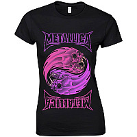 Metallica t-shirt, Yin Yang Purple Black, ladies