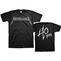 Metallica t-shirt, 40th Anniversary Songs Logo Black, men´s